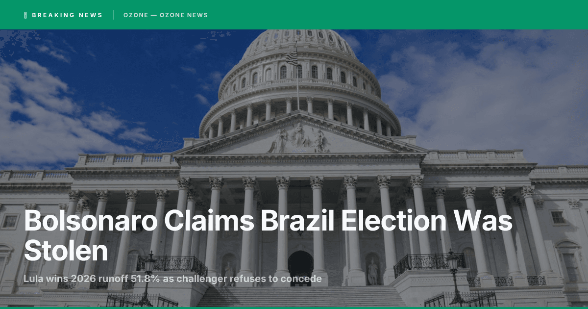 Flávio Bolsonaro Brazilian Election | Lula Wins Runoff