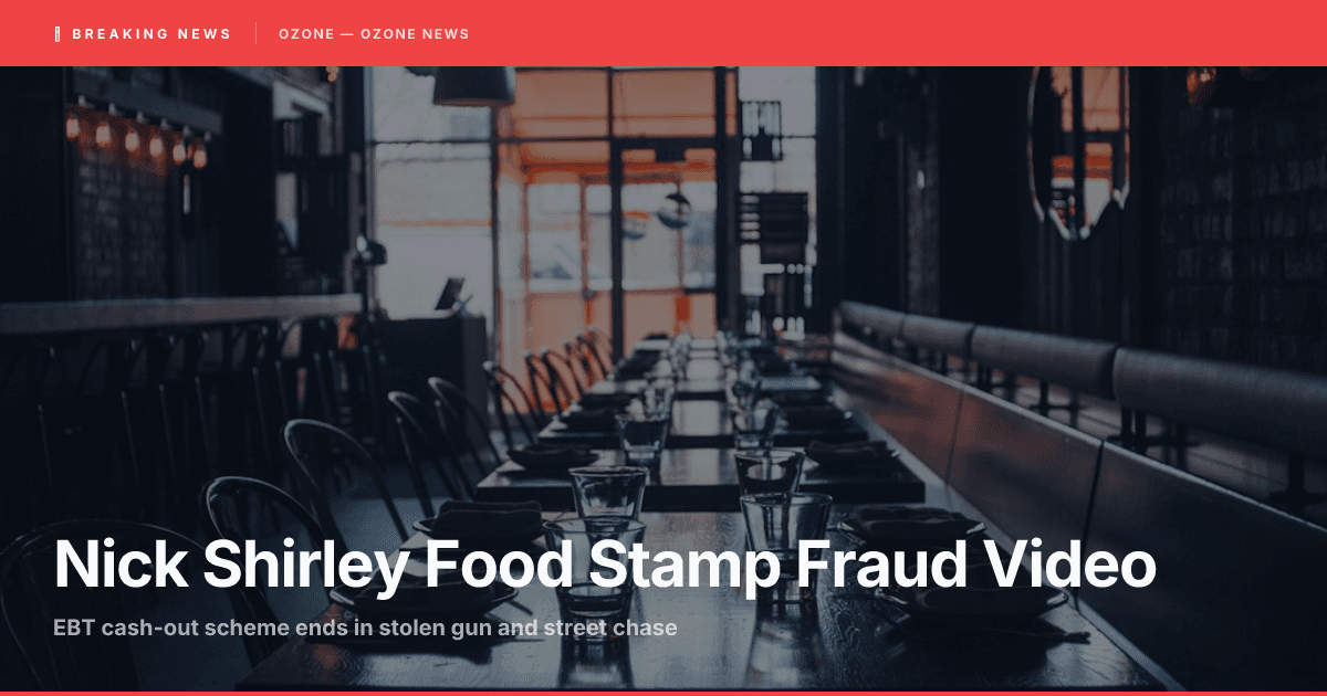 Nick Shirley Food Stamp Fraud Video | EBT Cash-Out Scheme Ends in Stolen Gun