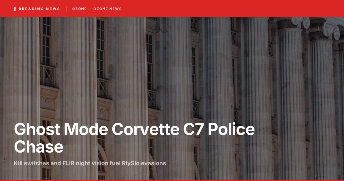 Ghost Mode Corvette C7 police chase